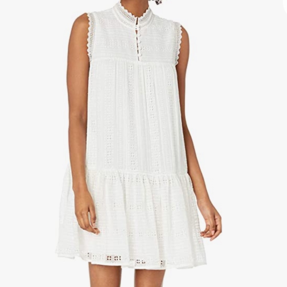 Geo Embroidery Dress